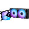 MSI MAG CoreLiquid C240 CPU Cooler (2x120 mm, 4-pin PWM + 3-pin ARGB, ARGB) (wodne) [306-7ZW2R11-813]