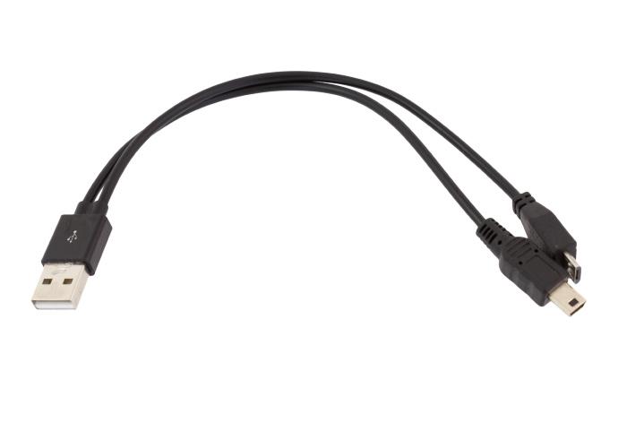 Adapter USB 2.0 AM / mini, micro USB (22cm) [AK264A]