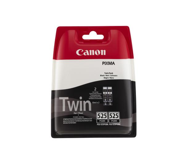 PGI-525BK (4529B010) - 2 x czarny, oryginalny wkład z atramentem Canon (Canon PIXMA MG 5150, 5250, 6150, 8150, 8250, 5350, 6250, iP 4850, 4860, 4950, 4900, 4800, MX 885, 715, 895, iX 6550)