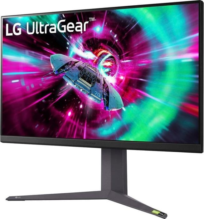 32’’ LG 32GR93U-B (IPS LED, 3840x2160, 400, 1ms, HDR400, 144Hz) (2xHDMI 2.1, 1xDP, 1.4, 2xUSB-A 3.0, 1xUSB-B 3.0) pivot, czarny