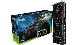 GeForce RTX5060 Palit 8GB GDDR7 Infinity 3 [NE75060019P1-GB2063S] (1xHDMI 2.1b, 3xDP 2.1b) (128-bit, PCIe 5.0)