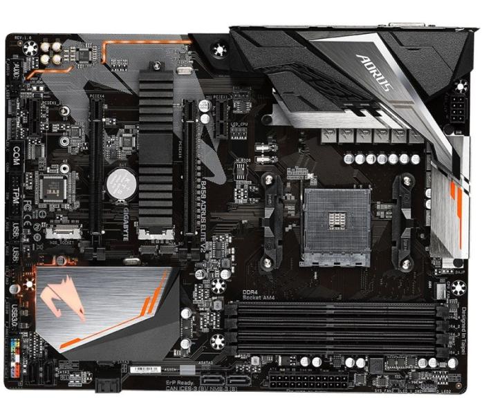 Gigabyte B450 AORUS ELITE V2 (AMD B450) [AM4, 4xDDR4 do 3600MHz, (DVI, HDMI 2.0) (2xM.2, 1xPCIE 3.0 x16, 1xPCIe 3.0 x16(x4), 2xPCIe 2.0 x1), ATX]