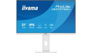 (27) Iiyama ProLite XB2797QSU-W1 (IPS, 2560x1440, 350, 1ms, 100% sRGB, 75Hz) (2xHDMI 1.4, 1xDP 1.2, 2xUSB-A 2.0) głośniki (2x2W), czarny