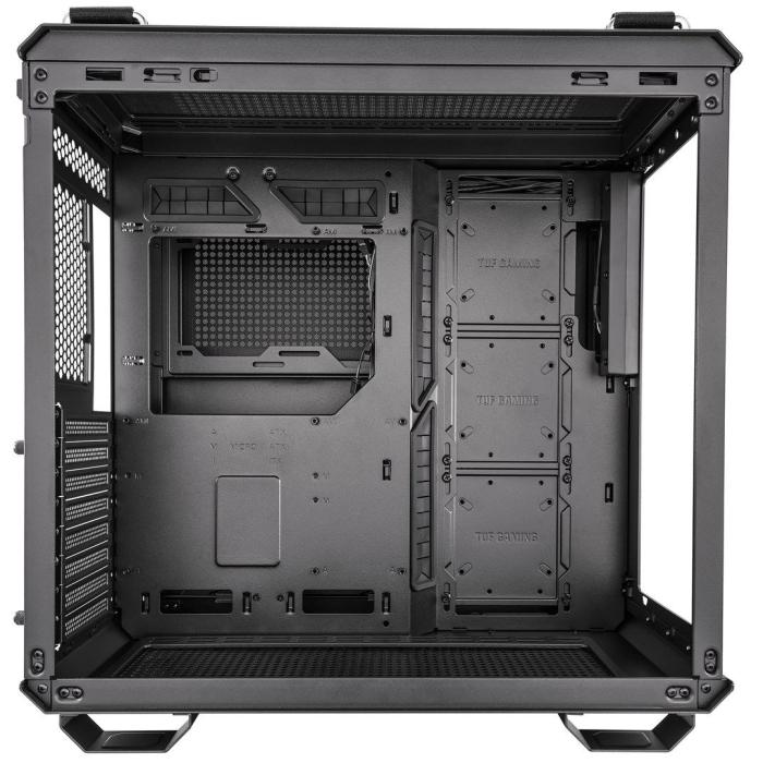 Asus TUF GAMING GT502 Black (szkło hartowane) (2xUSB 3.2 Gen1, 1xUSB-C 3.2 Gen2) (4x3.5/2.5)