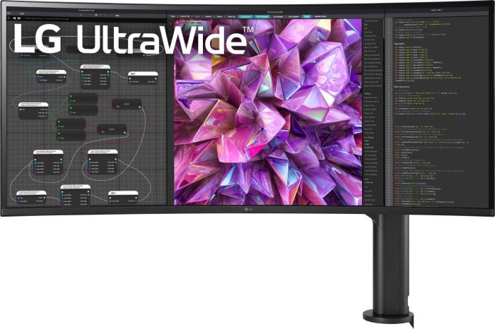 38’’ LG 38WQ88C-W (IPS LED, 3840x1600, 300, 5ms, HDR600, 60Hz) (2xHDMI 2.0, 1xDP 1.4, 1xUSB-C 3.0/DP 1.4, 2xUSB-A 3.0) głośniki (2x10W), biało-czarny
