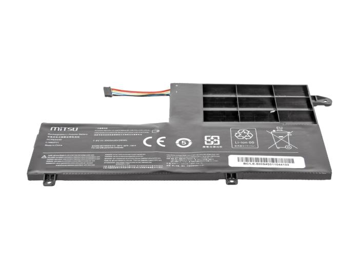 Replacement bateria Lenovo Yoga 500-14ISK, S41-70, S41-75, S41-70AM-IFI, S41-35 7.4V, 4050mAh, 30Wh (czarny) [L14M2P21 2ICP6, 54, 90]