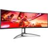 49’’ AOC AGON AG493QCX (VA zakrzywiony 1800R, 3840x1080, 400, 4/1ms, HDR400, 144Hz) (2xHDMI 2.0, DP 1.2, 3xUSB 3.0) głośniki, czarny