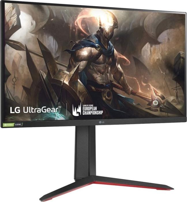 27’’ LG 27GP850P-BB (IPS LED, 2560x1440, 400, 1ms, 165Hz) (2xHDMI, 2xUSB-3.0, Audio) pivot, czarny