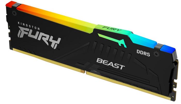 DDR5 8GB 6000 MHz Kingston Fury Beast Black RGB EXPO CL30 30-36-36 1.4V [KF560C30BBEA-8]