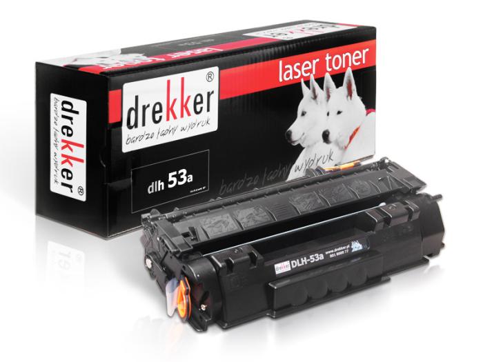 DLH-53A (53A) - czarny toner Drekker, 3000 stron (zamiennik Q7553A) (hp laserjet P2014, P2015, P2015d, P2015dn, P2015n, P2015x, M2727nf mfp, P2012n)