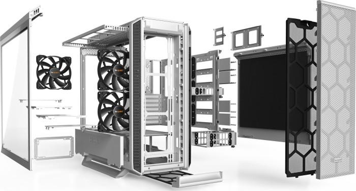 be quiet! Silent Base 802 White ATX Midi z oknem (szkło hartowane) (2xUSB 3.2 Gen1, 1xUSB-C 3.2 Gen1) (7x2.5, 3x3.5) [BGW40]