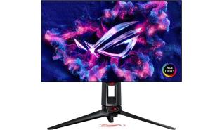 (27) 26.5 Asus ROG Swift PG27AQDP (OLED, 2560x1440, 1300, 0.03ms, 135%sRGB, 480Hz)(2xHDMI, DP 1.4, USB-B, 2xUSB, Audio) pivot, czarny