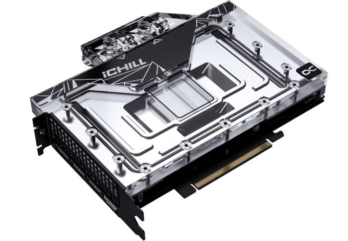 GeForce PCI-E RTX4090 Inno3D 24GB GDDR6X iCHILL Frostbite (wodne) [C4090-246XX-1833FB] (1xHDMI 2.1, 3xDP 1.4a) (384-bit, PCI-E 4.0)