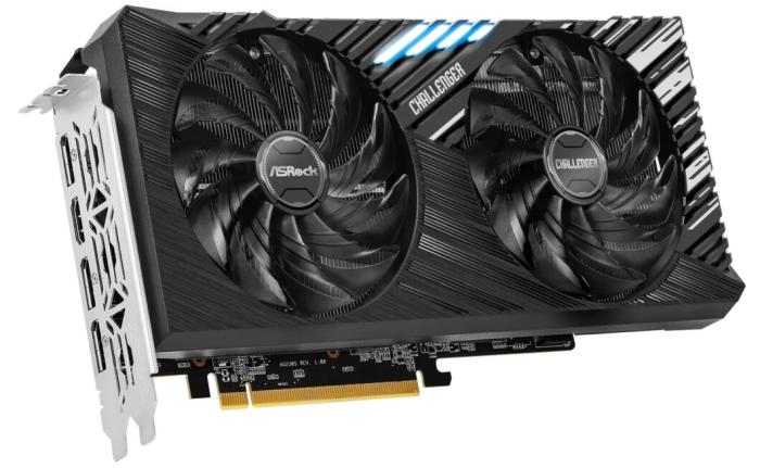 Radeon RX 7600XT Asrock 16GB GDDR6 Challenger OC [RX7600XT CL 16GO] (1xHDMI 2.1, 3xDP 1.4a) (128-bit, PCI-E 4.0)