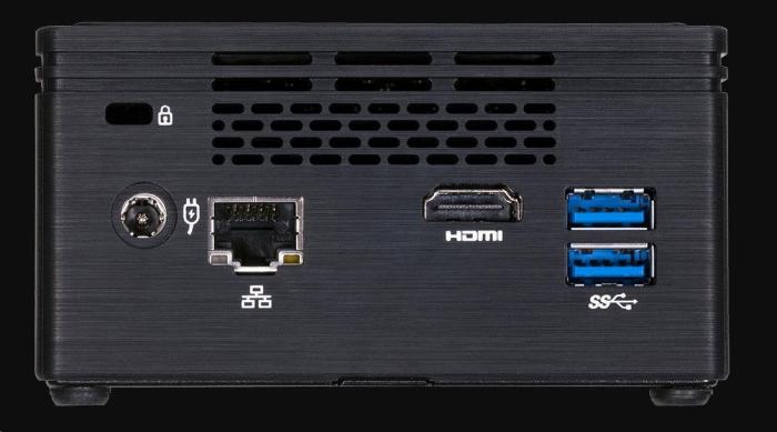 Komputer miniPC GIGABYTE BRIX GB-BPCE-3455 Celeron Dual-Core J3455 2.3GHz/1 slot DDR3/HDD lub SSD SATA/brak systemu