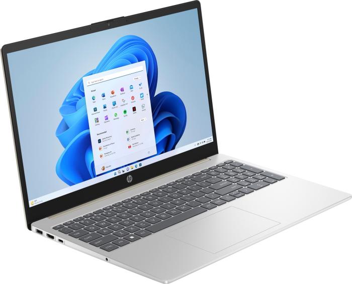 HP 15-fd0739nw [9Z2F1EA] 8-Core i3-N305/15.6 1920x1080 matowa IPS / 8GB DDR4 / 256GB / UHD / pk / 41Wh / 7.5h / 1.59kg / Win11Home (złoty)