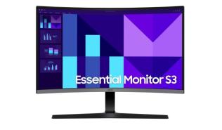 (27) Samsung Essential S3 S39GD LS27D392GAUXEN (VA, 1920x1080, 250, 4ms, 100 Hz) (1xHDMI 1.4, 1xVGA, audio), głośniki (1x1W), zakrzywiony, czarny