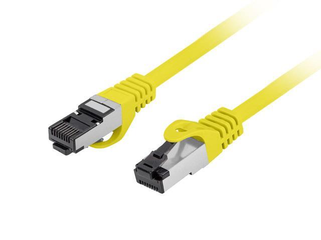 Lanberg (5.0m) Kabel sieciowy (Patchcord) kat.8.1 S/FTP LSZH CU Fluke Passed (żółty) [PCF8-10CU-0500-Y]