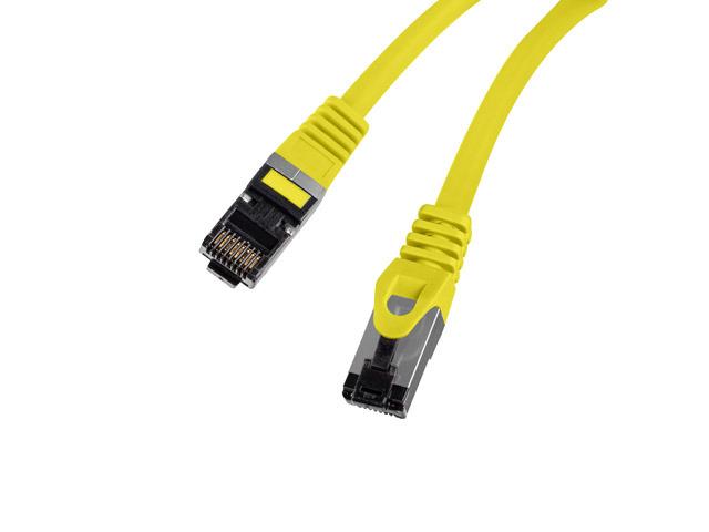 Lanberg (1.0m) Kabel sieciowy (Patchcord) kat.8.1 S/FTP LSZH CU Fluke Passed (żółty) [PCF8-10CU-0100-Y]