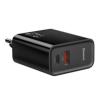 Baseus Quick Charge 4.0 uniwersalna ładowarka (zasilacz) sieciowa 230V / 1xUSB, 1xUSB-C (max. 5V 5A 30W) [CCFS-C01]