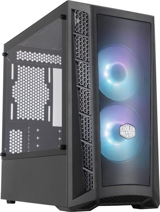 CoolerMaster MasterBOX MB311L ARGB (czarny) (szkło hartowane) (2xUSB 3.2 Gen1) (2x2.5, 2x3.5/2.5) [MCB-B311L-KGNN-S01]