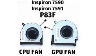 Wentylator do notebooka Dell Inspiron 7590 7591 P83F 4pin (GPU) [0MPHWF DFS5K22115371D EP FM69 1323-01C1000]