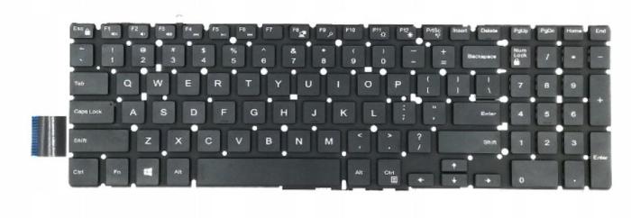 Klawiatura do notebooka Dell Inspiron 3779 5570 5770 15 17 G3 G5 G7 / Latitude 15 / Vostro 15 / czarna matowa [01WRWC 03NVJK 03R0JR 0H9P3P 1WRWC 3R0JR KBD286US]