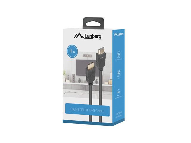 Lanberg Kabel HDMI M / HDMI M v1.4 CSS (1.0 m) [CA-HDMI-15CC-0010-BK]
