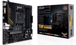 Asus TUF GAMING B550M-E (AMD B550) [AM4, 4xDDR4 do 4866MHz, (VGA, DVI, HDMI 2.1) (2xM.2, 1xPCIe 4.0 x16, 1xPCIe 3.0 x1), micro ATX]
