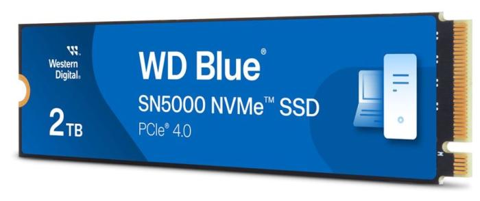 WD Blue SN5000 2TB SSD M.2 2280 PCIe Gen4x4 NVMe TLC (5150/4850MB/s) [WDS200T4B0E]