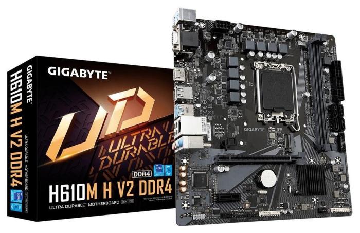 Gigabyte H610M H V2 (Intel H610) [S1700, 2xDDR5 do 5600MHz, (VGA, HDMI) (M.2, 1xPCIe 4.0 x16, 1xPCIe 3.0 x1), micro ATX]