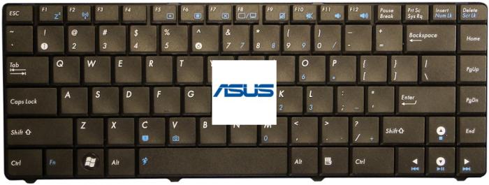 Klawiatura do notebooka Asus P80 P80A P80Q (K40: K40AB, K40AF, K40AB, K40AC, K40AD, K40C, K40ID, K40IE, K40IN, K40IL, K40IP, P80: P80A, P80Q, P81: P81IJ, F82: F82Q)