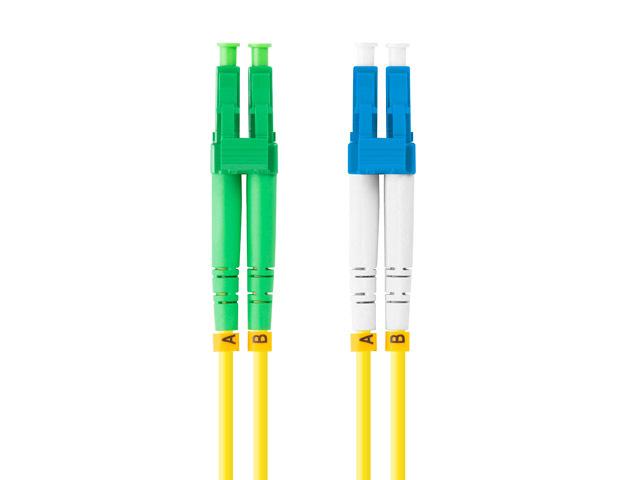 Lanberg patchcord światłowód SM LC/APC-LC/UPC DUPLEX 3mm LSZH G657A1 żółty (2m) [FO-LALU-SD11-0020-YE]