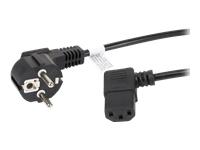 Lanberg Kabel zasilający kątowy 1.8 m VDE [CA-C13C-12CC-0018-BK]