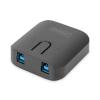 Przełącznik Digitus USB 3.0, 2 PC - 1 Urządzenie, samozasilający [DA-73300-2]