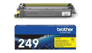 TN249Y - yellow,  oryginalny toner Brother, 4000 stron (Brother HL-L8230CDW, HL-L8240CDW, MFC-L8340CDW, MFC-L8390CDW)