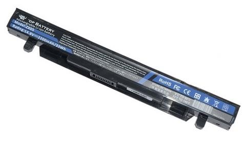 Replacement bateria Asus FX-PLUS, GL552, GL552J, GL552JX, ZX50, ZX50J, ZX50JX, JX4200, JX4720 14.8V, 2600mAh (czarny) [A41N1424]