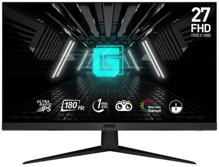 27’’ MSI G2712F (IPS LED, 1920x1080, 300, 1ms, 96%sRGB, 180Hz) (HDMI 2.0, DP 1.2) czarny
