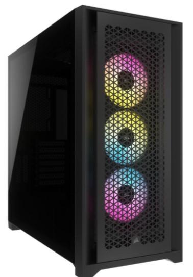 Corsair iCUE 5000D RGB Airflow Tempered Glass Mid-Tower Black (szkło hartowane) (2x2.5, 2x3.5/2.5) (2xUSB 3.2 Gen1, 1xUSB-C Gen1)  [CC-9011242-WW]