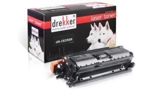 DLH-CE250X (504X) - czarny toner Drekker, 10 500 stron (zamiennik CE250X) (hp color laserjet CM3530MFP, CP3525, CP3520)