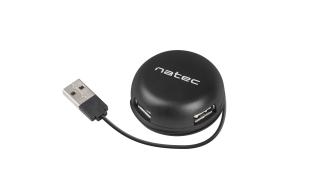 Natec Bumblebee HUB (USB 2.0, 4-portowy) (czarny) [NHU-1330]