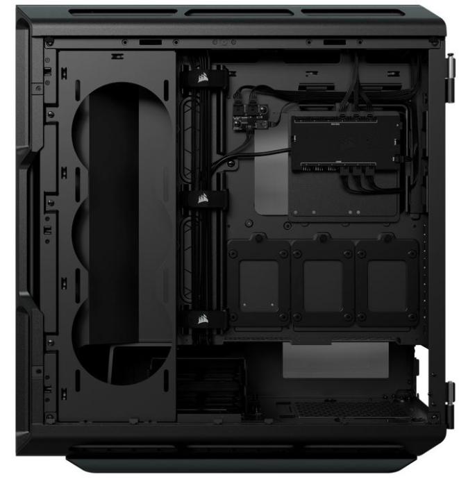 Corsair iCUE 5000T RGB Mid-Tower ATX Tempered Glass Black (szkło hartowane) (1x USB-C 3.1, 4x USB 3.0) (4x2.5, 2x3.5) [CC-9011230-WW]