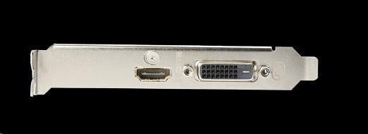 GeForce PCI-E GT1030 Gigabyte 2GB GDDR5 Low Profile BOX [GV-N1030D5-2GL] (DVI, HDMI 2.0b) (rdzeń 1227/1506MHz, pamięć 6008MHz, 64-bit, PCI-E 3.0)