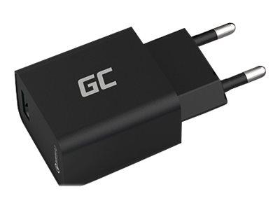 Green Cell Quick Charge 3.0 Uniwersalna ładowarka (zasilacz) sieciowa 230V / 1xUSB (5V 2.4A / 9V 2.0A / 12V 1.5A) [CHAR06]
