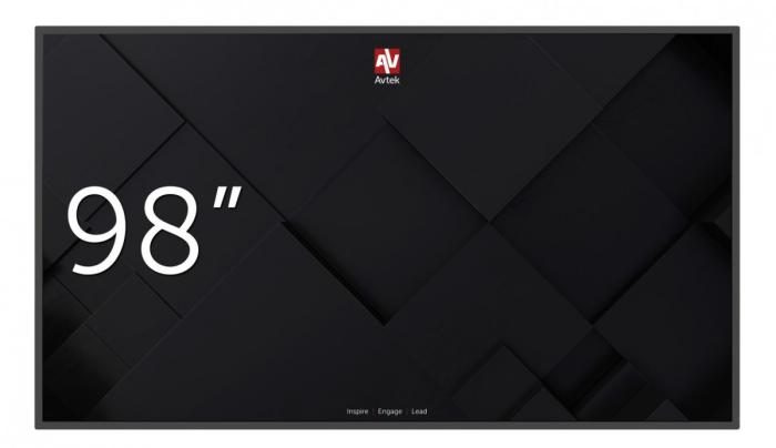 98’’ Avtek DS98 (IPS LED, 3840x2160, 500, 8ms) (1xHDMI, 1xUSB-C, 1xUSB 2.0, 1xUSB 3.0) głośniki (2x10W), czarny [1TV317]
