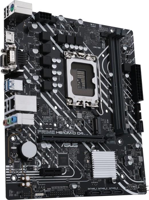 Asus PRIME H610M-D D4 (Intel H610) [S1700, 2xDDR4 do 3200MHz, (VGA, HDMI 2.1, COM) (1xM.2, 1xPCIe 4.0 x16, 1xPCIe 3.0 x1), micro ATX]
