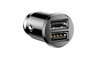 Baseus samochodowa 2xUSB Black [CCALL-ML01]