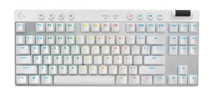 Logitech G Pro X TKL Lightspeed Tactile White (biały) [920-012148]