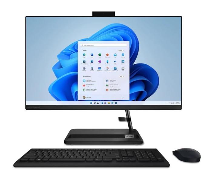 Komputer All-in-One LENOVO IdeaCentre 3-27IAP [F0GJ007XPB] 12-Core i7-1260P/27 1920x1080 matowa IPS/16GB DDR4/1TB SSD/Iris Xe/Win11Home (czarny)