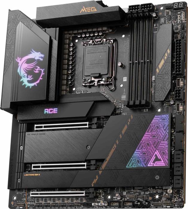 MSI MEG Z790 ACE (Intel Z790) [S1700, 4xDDR5 do 7800MHz, (DP Type-C, 2x mini DP in) (5xM.2, 1xPCIe 5.0 x16, 1xPCIe 5.0 x16 (x8), 1xPCIe 4.0 x16 (x4)), WiFi 6E, BT 5.3, ATX]